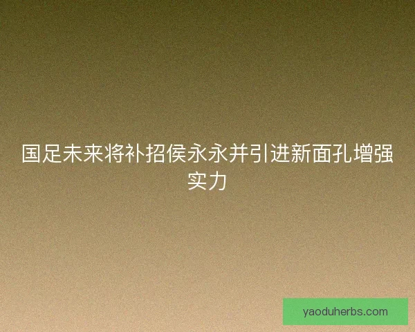 国足未来将补招侯永永并引进新面孔增强实力