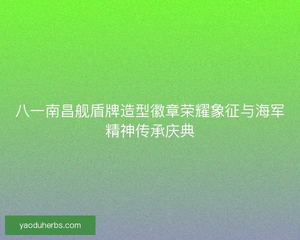 八一南昌舰盾牌造型徽章荣耀象征与海军精神传承庆典